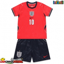 Camisa de Futebol Inglaterra Jude Bellingham #10 Equipamento Secundário Infantil Mundo 2026 Manga Curta (+ Calças curtas)